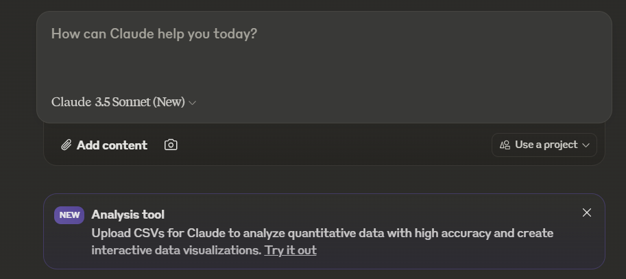 analysis toolのアナウンス